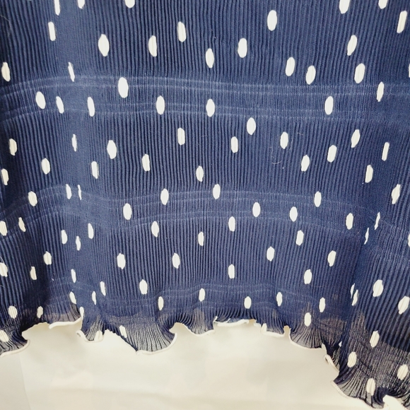 GANNI polka dot navy dress - Picture 6 of 11